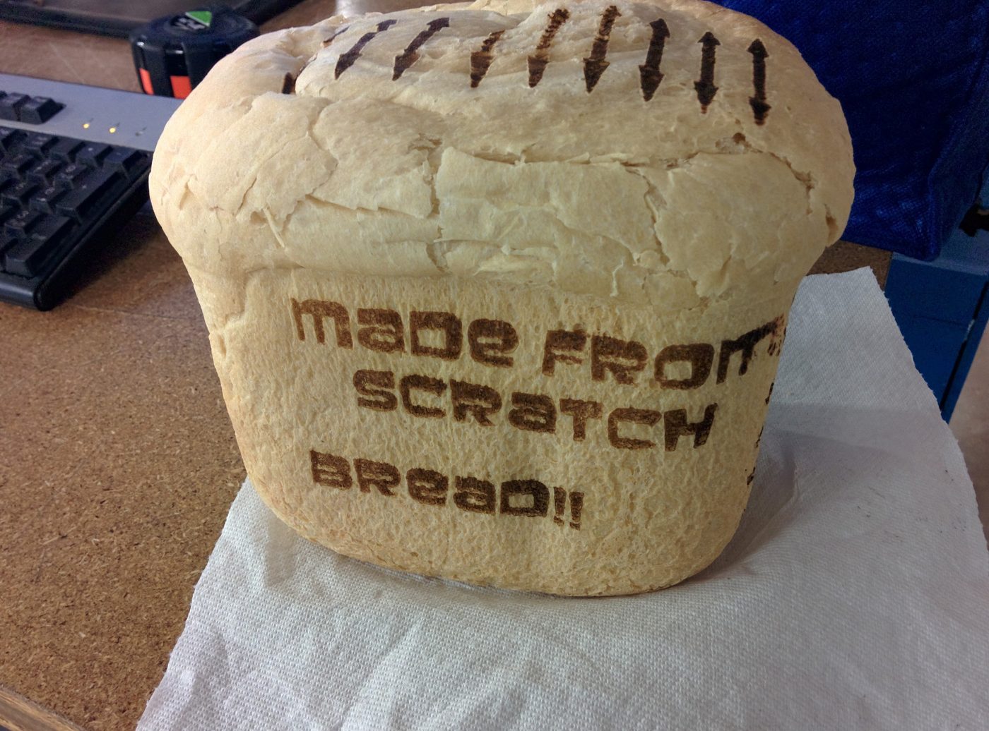 Loaf of bread branded 'Made From Scratch'