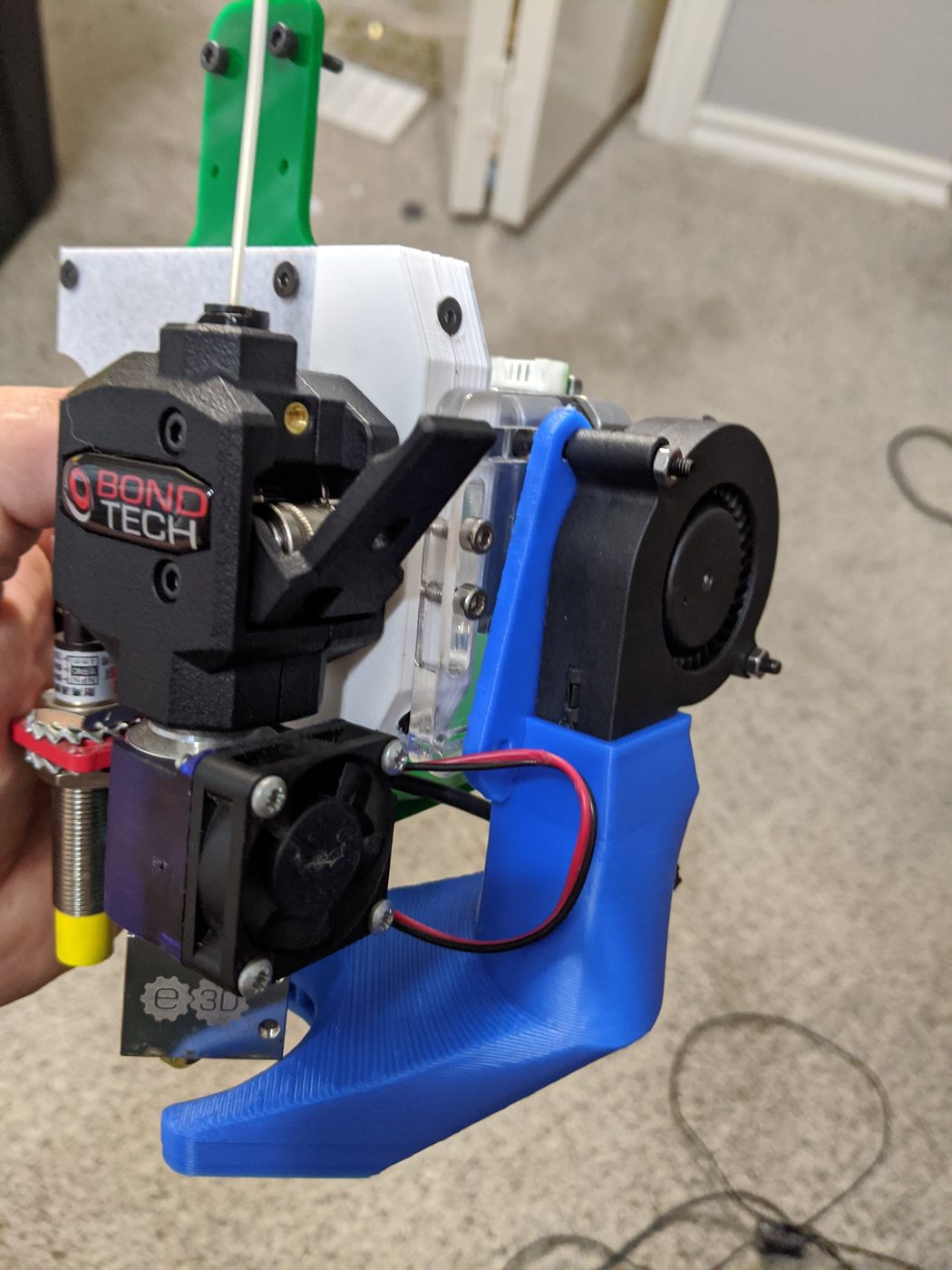 BondTech extruder and E3D hotend assembly