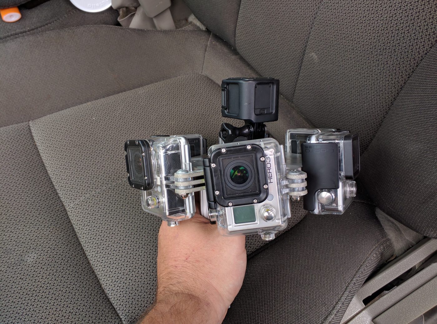 GoPro camera cluster