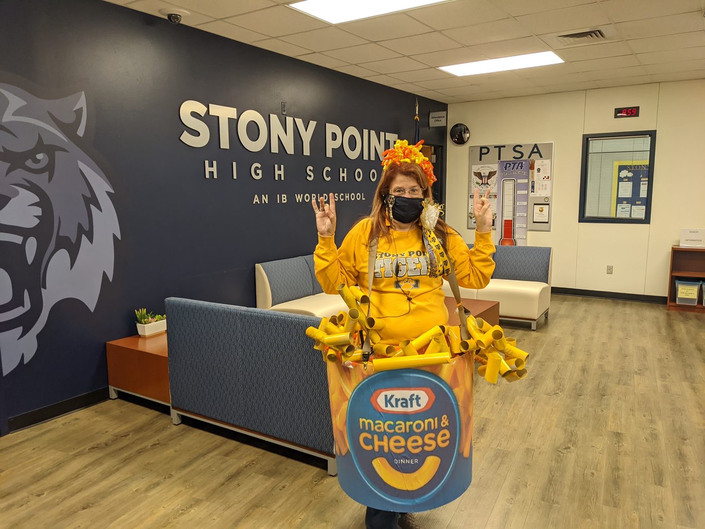 Kraft Mac and Cheese costume built for a friend